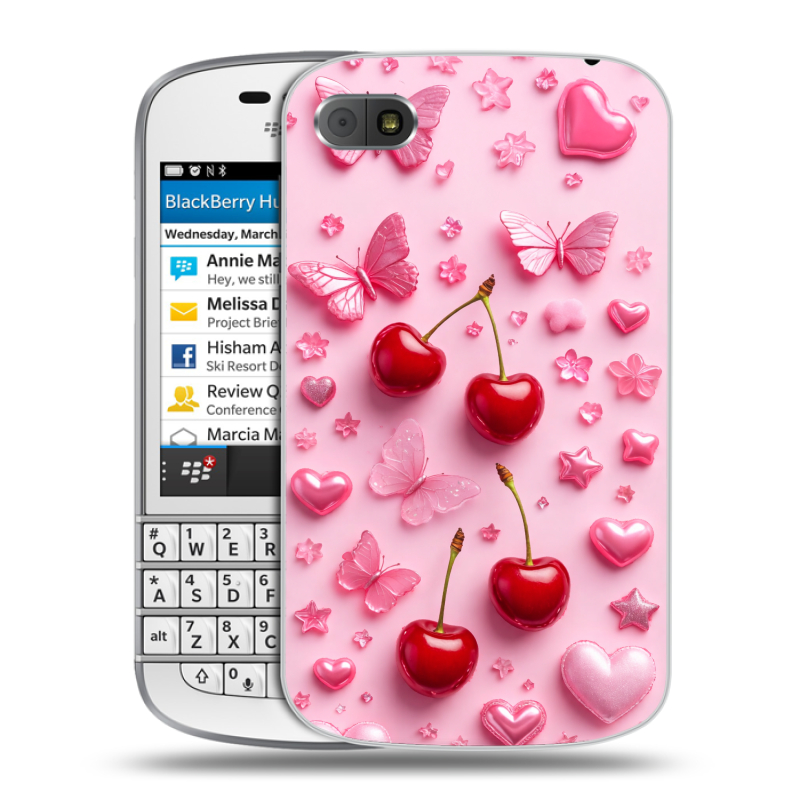 Пластиковый чехол на BlackBerry Q10 с принтом для девочек Пластиковый чехол на BlackBerry Q10 с принтом для девочек