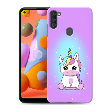 Силиконовый чехол на Samsung Galaxy A11 с принтом Единорог Силиконовый чехол на Samsung Galaxy A11 с принтом Единорог