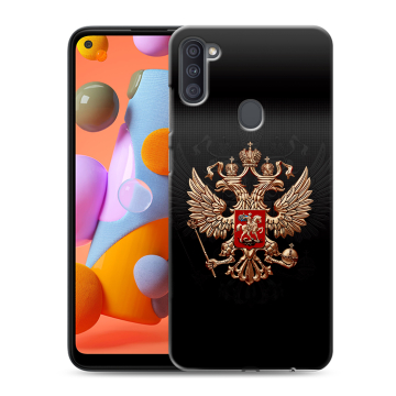 Силиконовый чехол на Samsung Galaxy A11 с принтом Герб России Силиконовый чехол на Samsung Galaxy A11 с принтом Герб России
