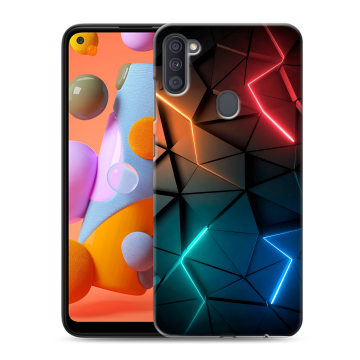 Силиконовый чехол на Samsung Galaxy A11 с принтом Абстракция неон Силиконовый чехол на Samsung Galaxy A11 с принтом Абстракция неон