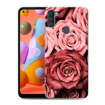 Силиконовый чехол на Samsung Galaxy A11 с принтом Цветы розы Силиконовый чехол на Samsung Galaxy A11 с принтом Цветы розы