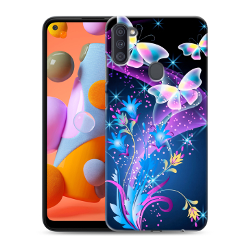 Силиконовый чехол на Samsung Galaxy A11 с принтом Бабочки Силиконовый чехол на Samsung Galaxy A11 с принтом Бабочки