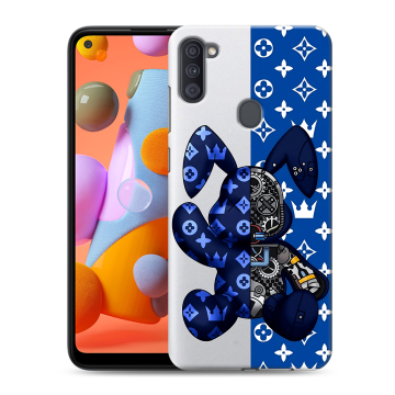 Силиконовый чехол на Samsung Galaxy A11 с принтом Луи робот