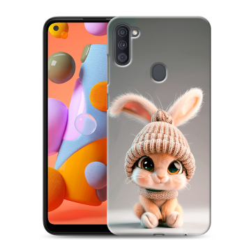 Силиконовый чехол на Samsung Galaxy A11 с принтом Кролик Силиконовый чехол на Samsung Galaxy A11 с принтом Кролик