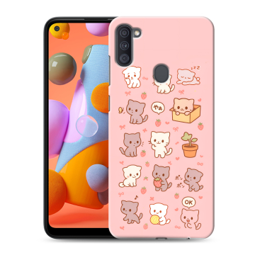 Силиконовый чехол на Samsung Galaxy A11 с принтом Hello Kitty Хелоу Кити