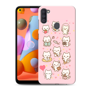 Силиконовый чехол на Samsung Galaxy A11 с принтом Hello Kitty Хелоу Кити