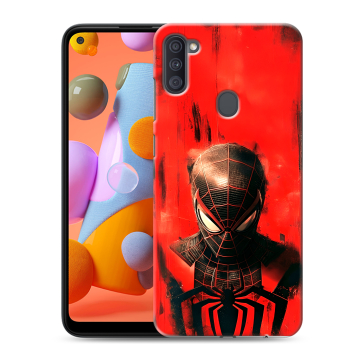 Силиконовый чехол на Samsung Galaxy A11 с принтом человек паук spiderman Силиконовый чехол на Samsung Galaxy A11 с принтом человек паук spiderman