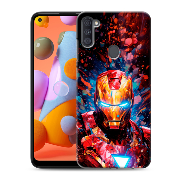 Силиконовый чехол на Samsung Galaxy A11 с принтом Железный человек Ironman