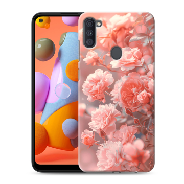 Силиконовый чехол на Samsung Galaxy A11 с принтом Розы цветы Силиконовый чехол на Samsung Galaxy A11 с принтом Розы цветы