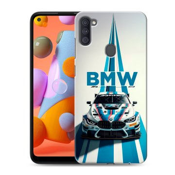 Силиконовый чехол на Samsung Galaxy A11 с принтом БМВ BMW