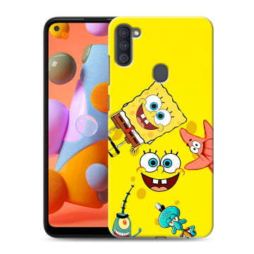 Силиконовый чехол на Samsung Galaxy A11 с принтом Спанч боб Спанчбоб