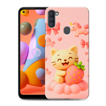 Силиконовый чехол на Samsung Galaxy A11 с принтом для девочек