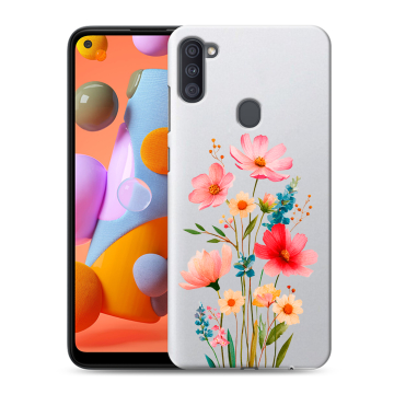 Силиконовый чехол на Samsung Galaxy A11 с принтом Цветы Силиконовый чехол на Samsung Galaxy A11 с принтом Цветы