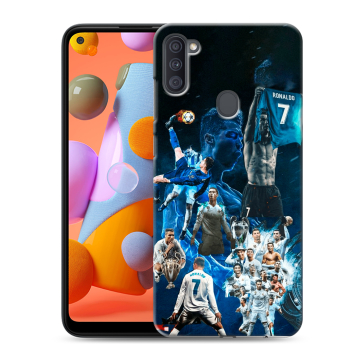 Силиконовый чехол на Samsung Galaxy A11 с принтом Реал Роналдо Силиконовый чехол на Samsung Galaxy A11 с принтом Реал Роналдо