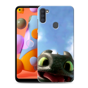 Силиконовый чехол на Samsung Galaxy A11 с принтом Как приручить дракона