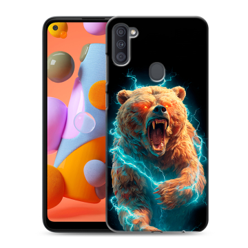 Силиконовый чехол на Samsung Galaxy A11 с принтом Медведь Силиконовый чехол на Samsung Galaxy A11 с принтом Медведь