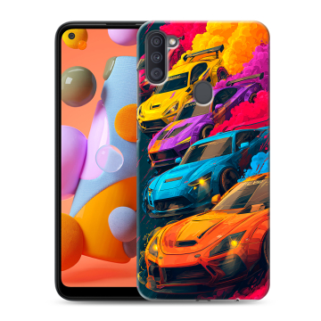 Силиконовый чехол на Samsung Galaxy A11 с принтом Тачки Силиконовый чехол на Samsung Galaxy A11 с принтом Тачки