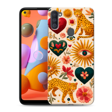 Силиконовый чехол на Samsung Galaxy A11 с принтом Модный принт Силиконовый чехол на Samsung Galaxy A11 с принтом Модный принт