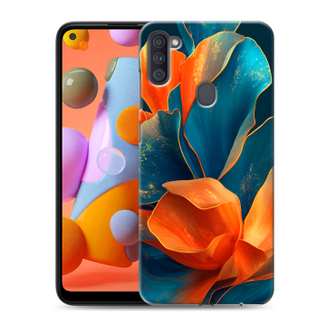 Силиконовый чехол на Samsung Galaxy A11 с принтом Цветы Силиконовый чехол на Samsung Galaxy A11 с принтом Цветы