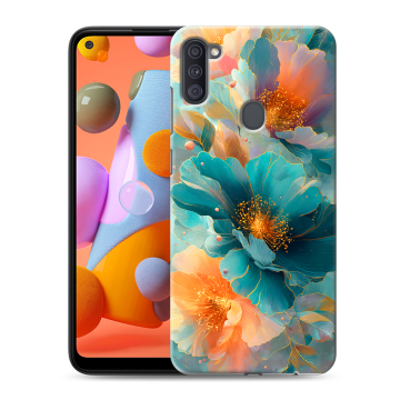 Силиконовый чехол на Samsung Galaxy A11 с принтом Цветы Силиконовый чехол на Samsung Galaxy A11 с принтом Цветы