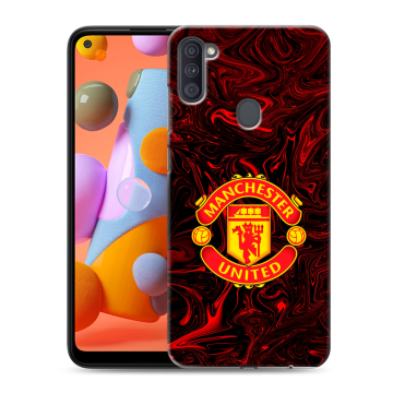 Силиконовый чехол на Samsung Galaxy A11 с принтом Manchester United Силиконовый чехол на Samsung Galaxy A11 с принтом Manchester United
