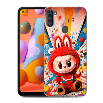Силиконовый чехол на Samsung Galaxy A11 с принтом Labubu Лабубу Силиконовый чехол на Samsung Galaxy A11 с принтом Labubu Лабубу