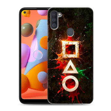 Силиконовый чехол на Samsung Galaxy A11 с принтом Squid Game Игра кальмара