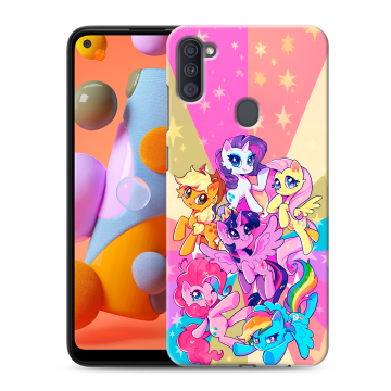 Силиконовый чехол на Samsung Galaxy A11 с принтом My little pony Дружба чудо