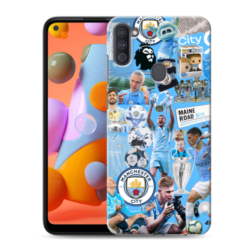 Силиконовый чехол на Samsung Galaxy A11 с принтом Man City Манчестер Сити Силиконовый чехол на Samsung Galaxy A11 с принтом Man City Манчестер Сити