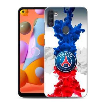 Силиконовый чехол на Samsung Galaxy A11 с принтом PSG ПСЖ Силиконовый чехол на Samsung Galaxy A11 с принтом PSG ПСЖ