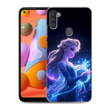Силиконовый чехол на Samsung Galaxy A11 с принтом Холодное сердце Frozen