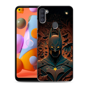 Силиконовый чехол на Samsung Galaxy A11 с принтом Batman Бэтмен Силиконовый чехол на Samsung Galaxy A11 с принтом Batman Бэтмен
