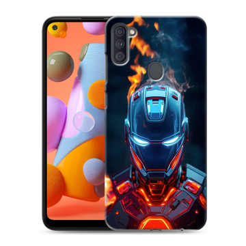 Силиконовый чехол на Samsung Galaxy A11 с принтом IronMan Железный человек