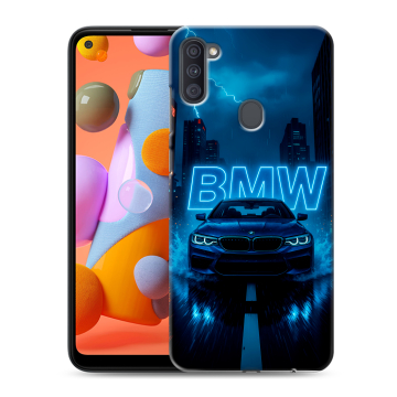 Силиконовый чехол на Samsung Galaxy A11 с принтом BMW БМВ
