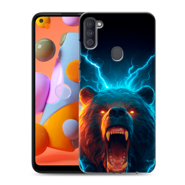 Силиконовый чехол на Samsung Galaxy A11 с принтом Медведь Силиконовый чехол на Samsung Galaxy A11 с принтом Медведь