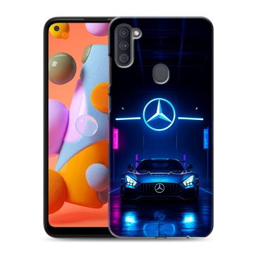 Силиконовый чехол на Samsung Galaxy A11 с принтом Mercedes Мерседес Силиконовый чехол на Samsung Galaxy A11 с принтом Mercedes Мерседес