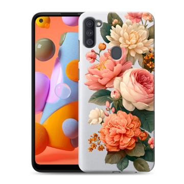 Силиконовый чехол на Samsung Galaxy A11 с принтом цветы Силиконовый чехол на Samsung Galaxy A11 с принтом цветы