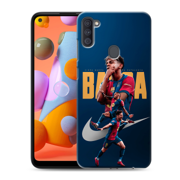 Силиконовый чехол на Samsung Galaxy A11 с принтом Барселона Barca Yamal Силиконовый чехол на Samsung Galaxy A11 с принтом Барселона Barca Yamal