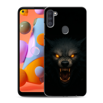 Силиконовый чехол на Samsung Galaxy A11 с принтом Волк Силиконовый чехол на Samsung Galaxy A11 с принтом Волк