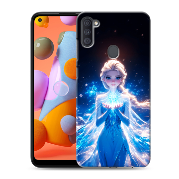 Силиконовый чехол на Samsung Galaxy A11 с принтом Холодное сердце Frozen Силиконовый чехол на Samsung Galaxy A11 с принтом Холодное сердце Frozen