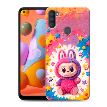 Силиконовый чехол на Samsung Galaxy A11 с принтом Labubu Лабубу Силиконовый чехол на Samsung Galaxy A11 с принтом Labubu Лабубу