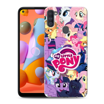 Силиконовый чехол на Samsung Galaxy A11 с принтом My little pony Дружба чудо Силиконовый чехол на Samsung Galaxy A11 с принтом My little pony Дружба чудо