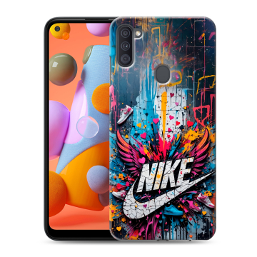 Силиконовый чехол на Samsung Galaxy A11 с принтом Nike Найк