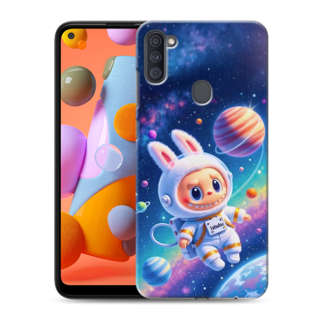 Силиконовый чехол на Samsung Galaxy A11 с принтом Labubu Лабубу