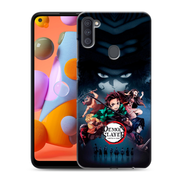 Силиконовый чехол на Samsung Galaxy A11 с принтом Demon Slayer Клинок рассекающий демонов