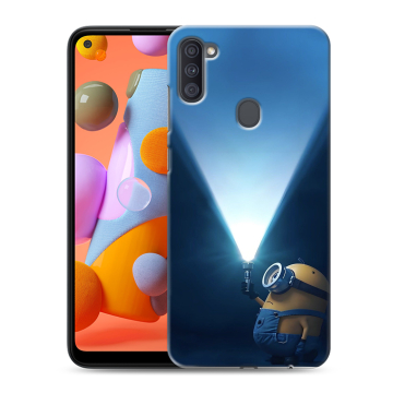 Силиконовый чехол на Samsung Galaxy A11 с принтом Миньоны Силиконовый чехол на Samsung Galaxy A11 с принтом Миньоны