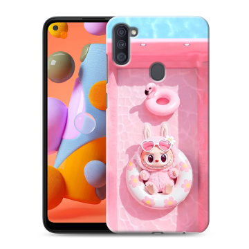 Силиконовый чехол на Samsung Galaxy A11 с принтом Labubu Лабубу Силиконовый чехол на Samsung Galaxy A11 с принтом Labubu Лабубу