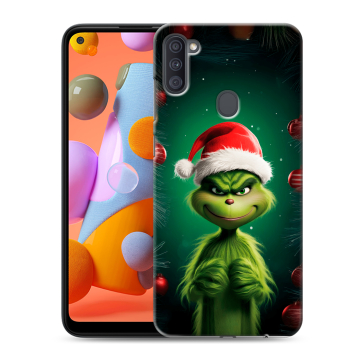 Силиконовый чехол на Samsung Galaxy A11 с принтом Гринч Новый год Рождество Силиконовый чехол на Samsung Galaxy A11 с принтом Гринч Новый год Рождество
