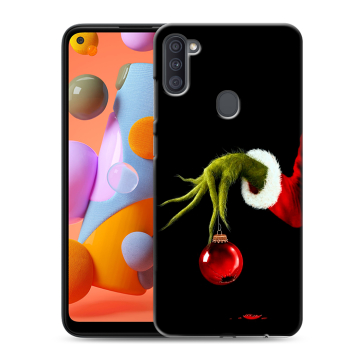 Силиконовый чехол на Samsung Galaxy A11 с принтом Новый год Гринч Силиконовый чехол на Samsung Galaxy A11 с принтом Новый год Гринч