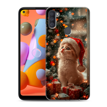 Силиконовый чехол на Samsung Galaxy A11 с принтом Новый год Силиконовый чехол на Samsung Galaxy A11 с принтом Новый год